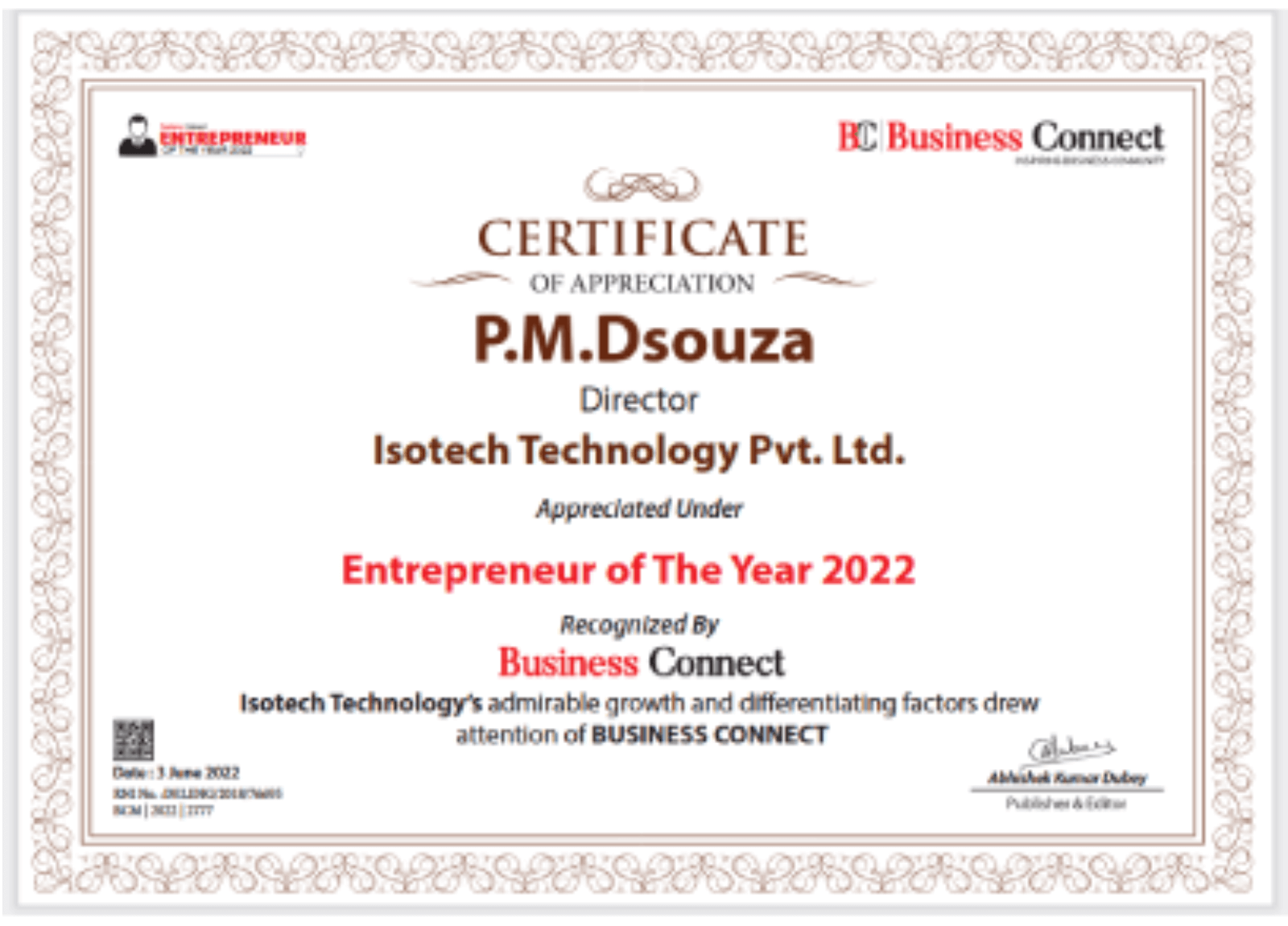 Isotech Certification