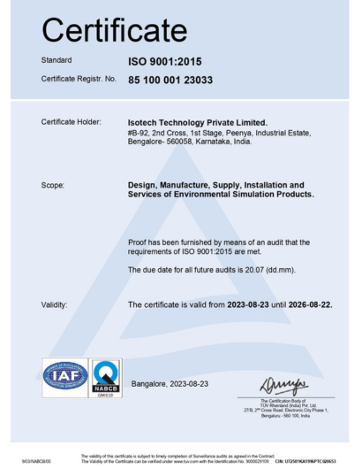 Isotech Certification